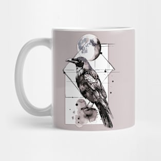 Geometric crow Mug